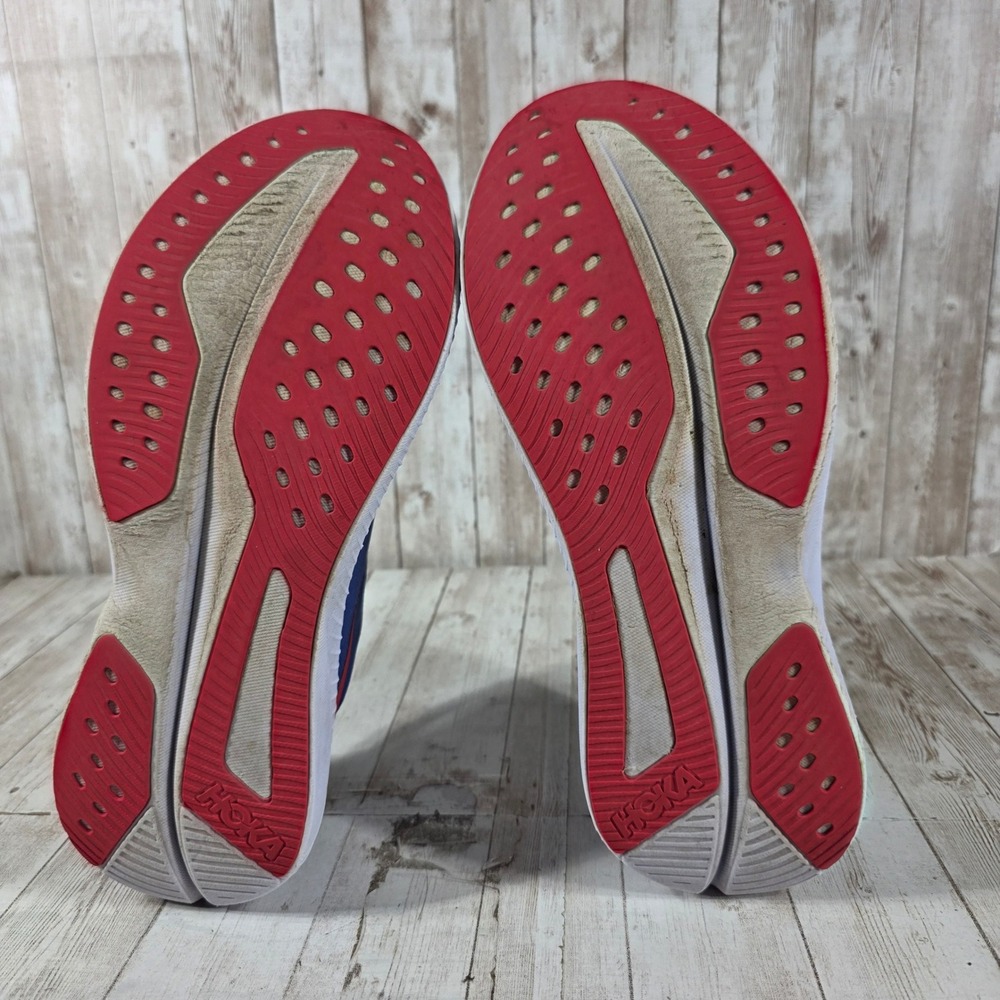 Hoka One One Mach 6 Blue Red Running Shoes 1147810 MLL Womens 10.5B - Picture 5 of 8